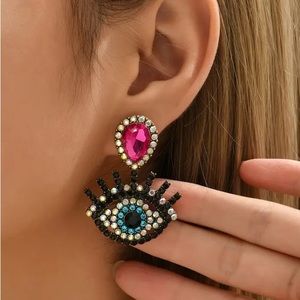 COPY - NWT EVIL EYE EARRINGS